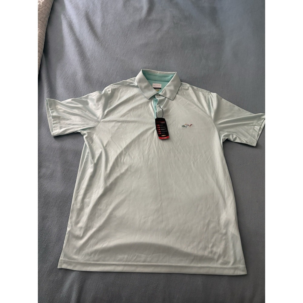 Greg Noman Men's Performance Golf Polo Shirt Play Dry Shirt M Shark
